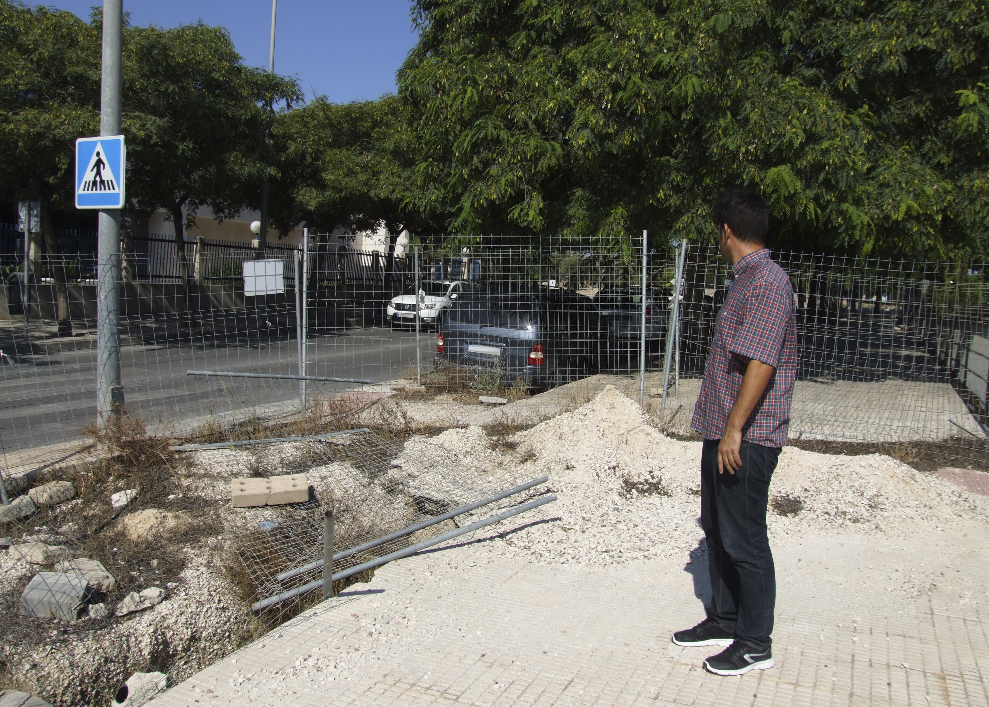 Jaime Albero visita la zona donde se van a llevar a cabo las actuaciones