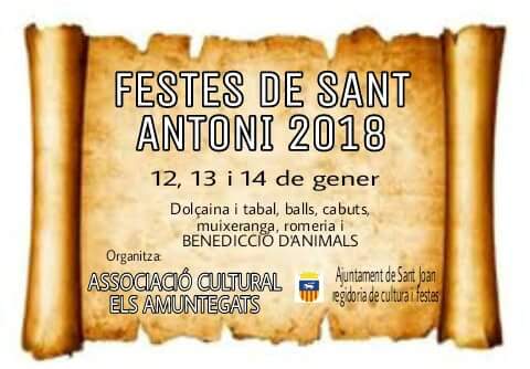 Cartel fiestas de Sant Antoni