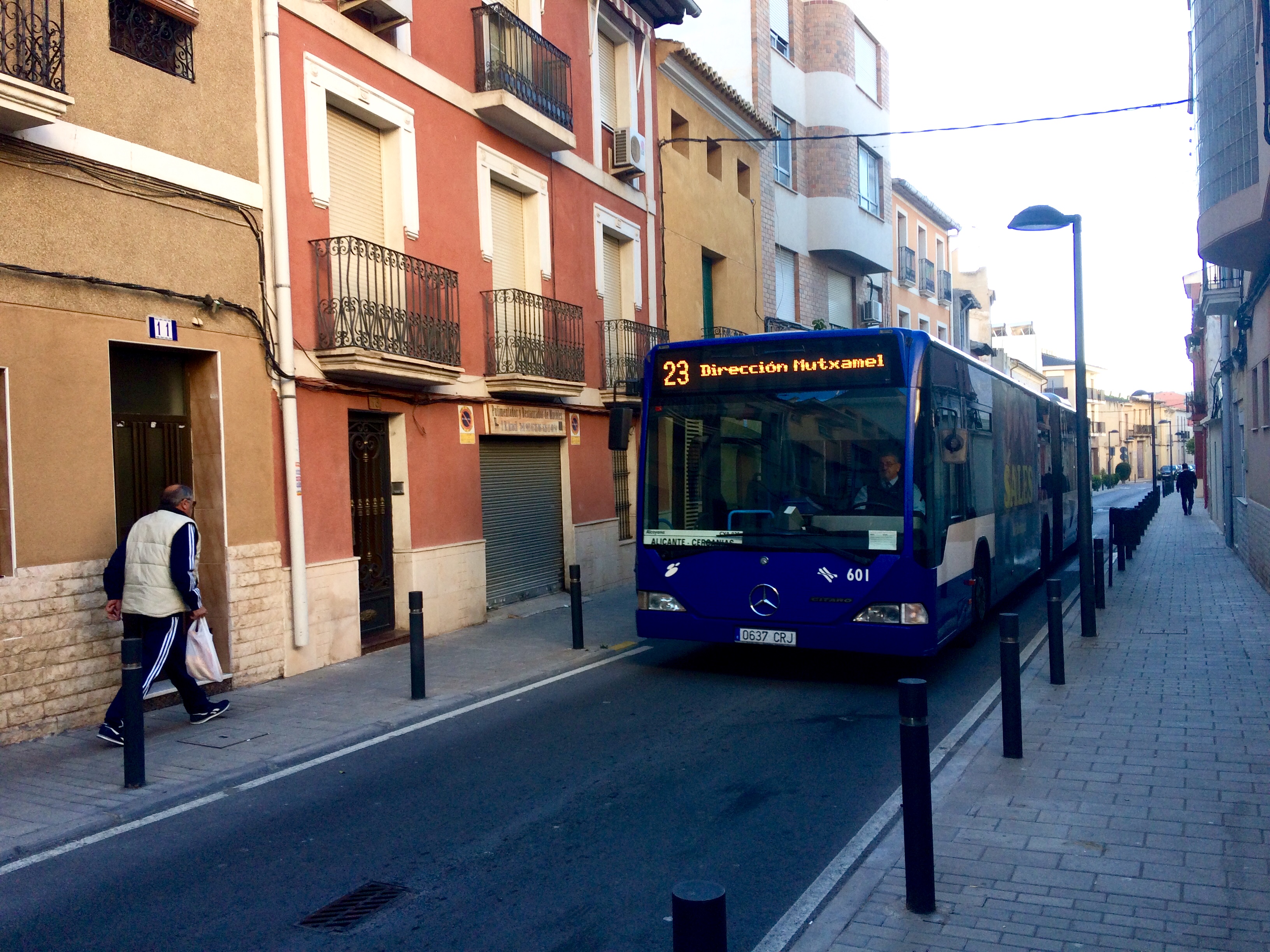 Autobús en el casco histórico