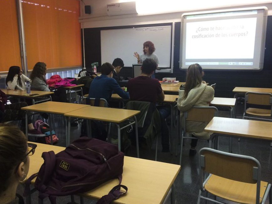 Alumnos durante uno de los talleres de educación sexual