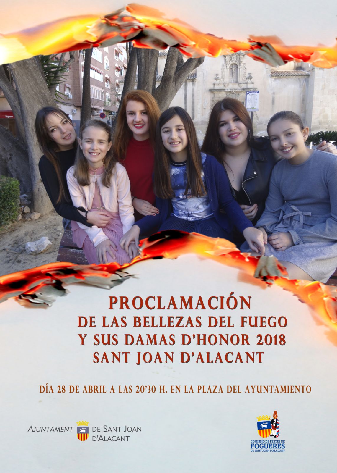 Cartel Bellezas y Damas del Fuego 2018