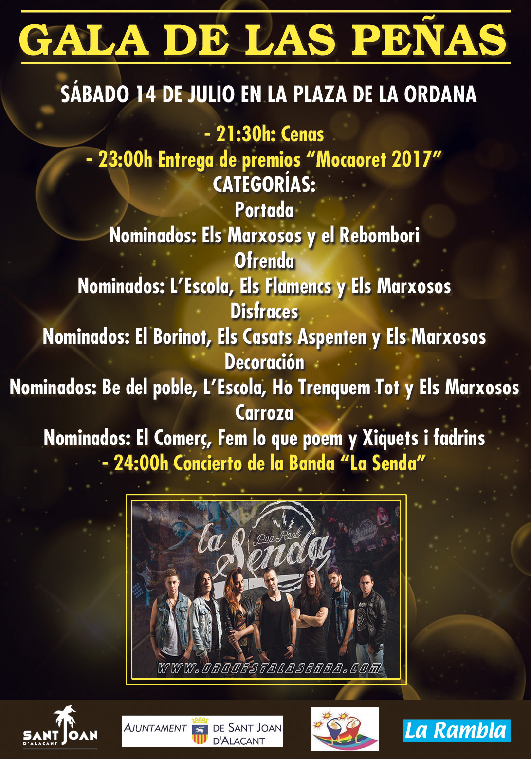 Cartell Gala de las Penyes 2017