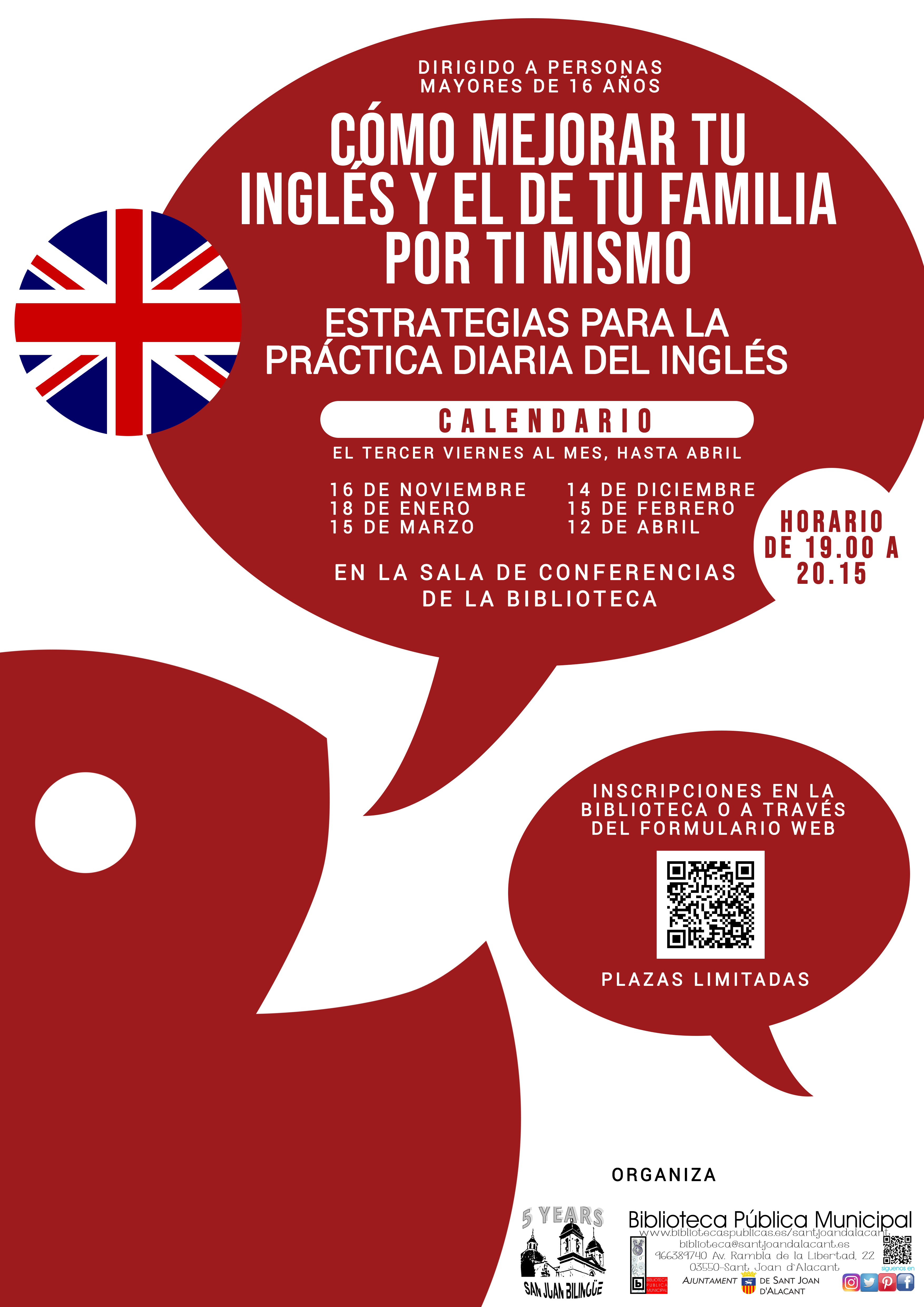 Cartel taller Inglés