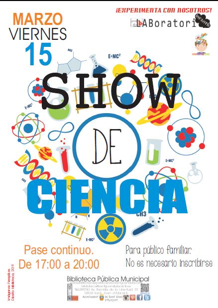 Cartel Show de ciencia