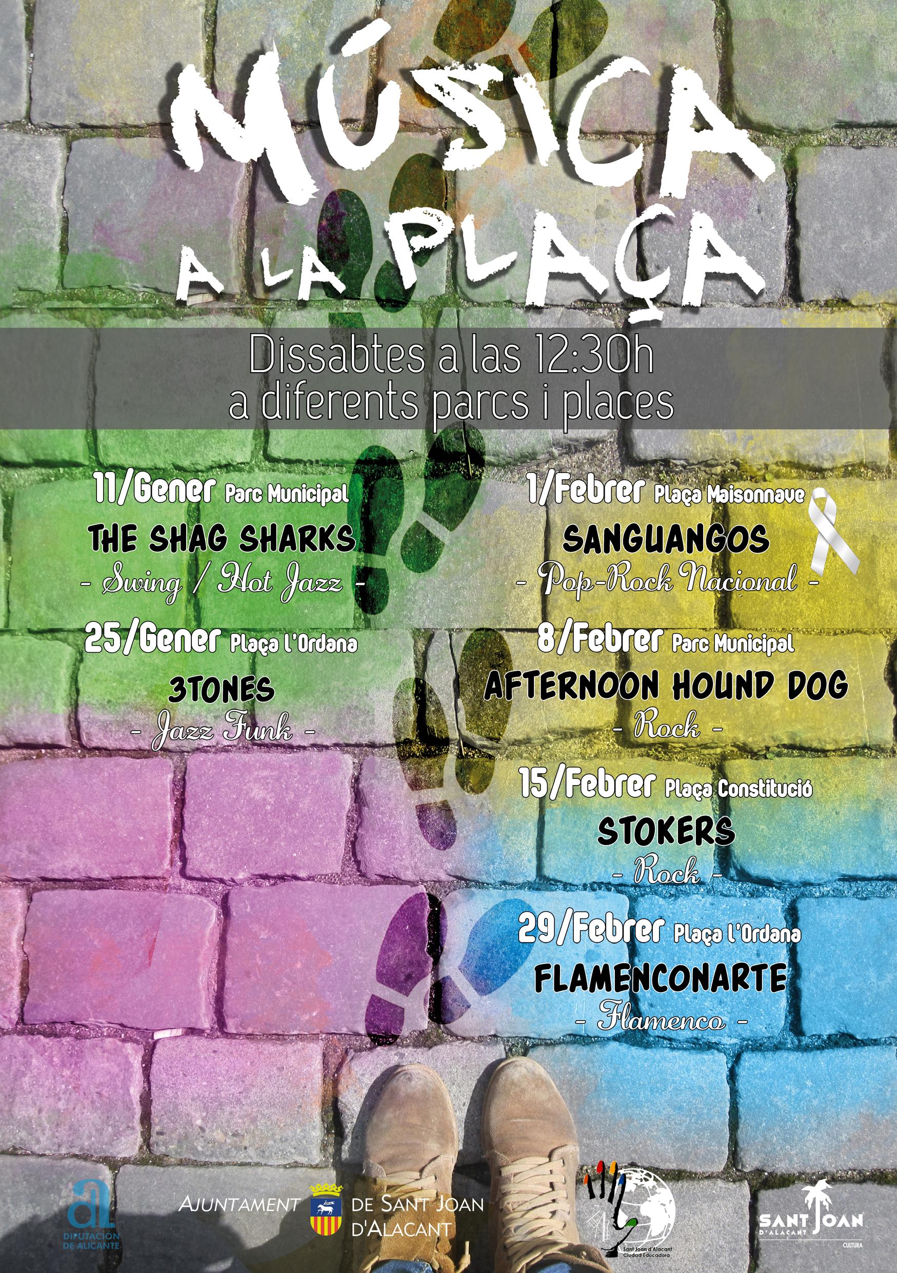 CARTELL PROGRAMACIÓ "MÚSICA A LA PLAÇA"