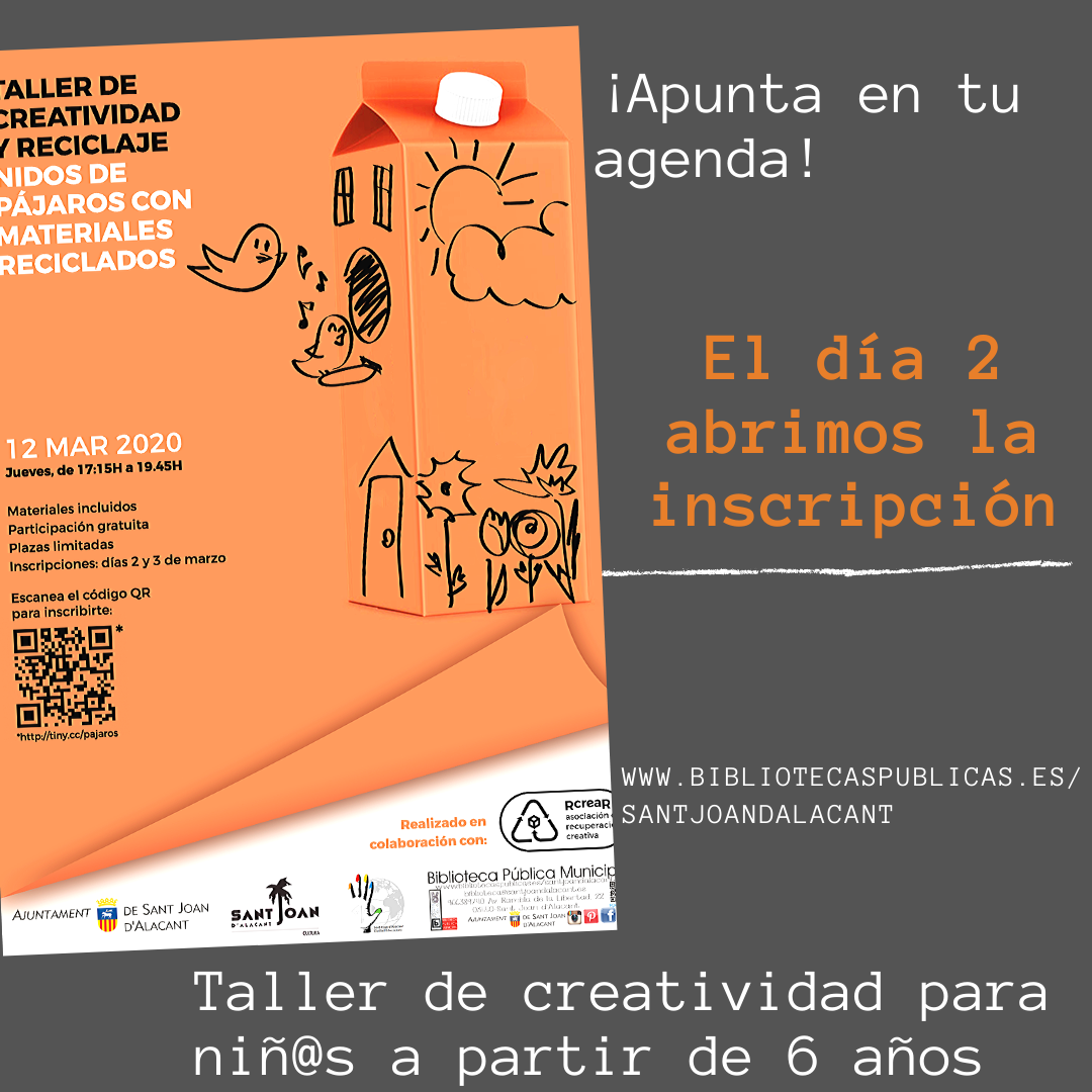 TALLER DE CREATIVIDAD PARA NIÑ@S