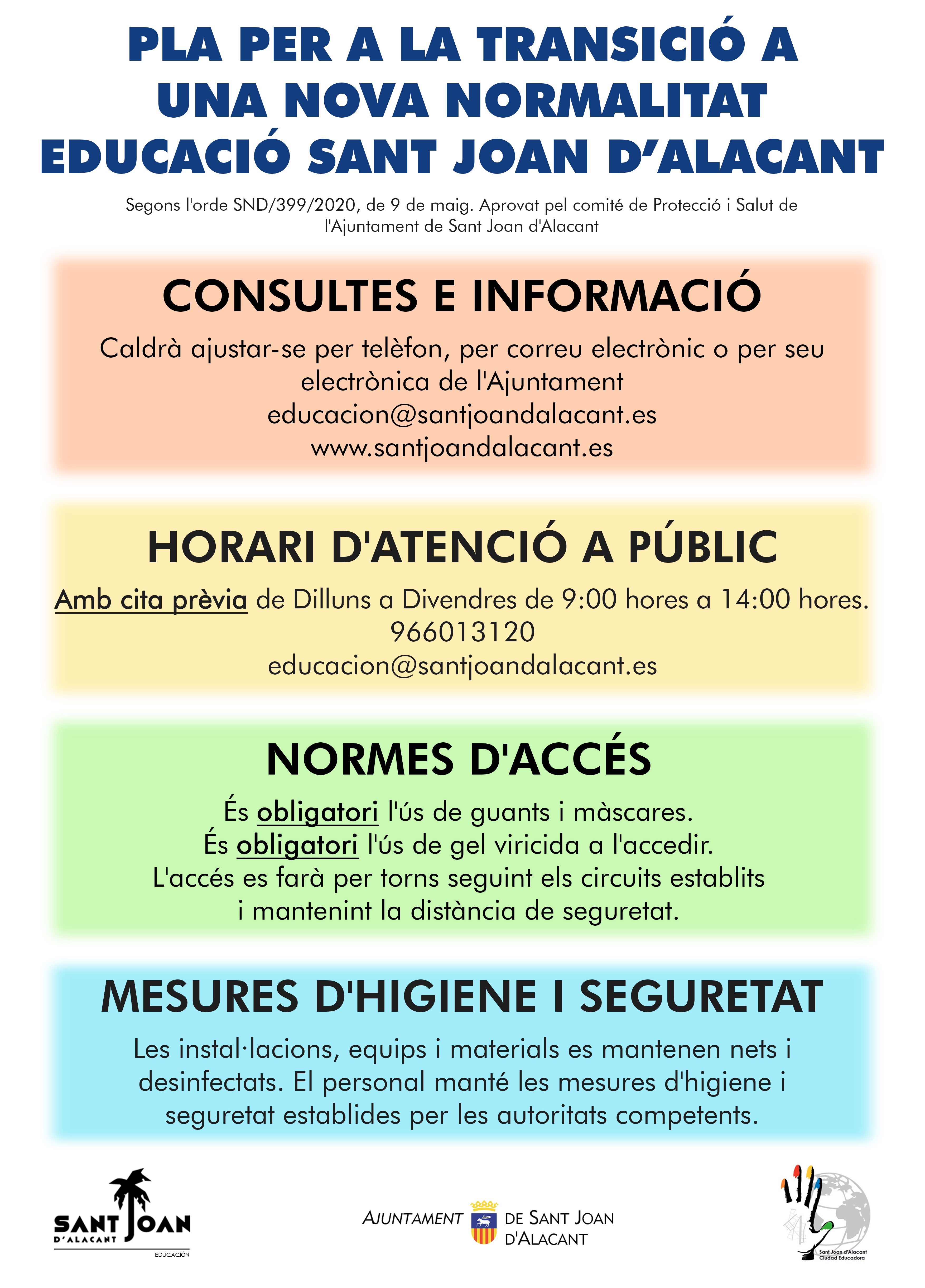 CARTELL INFORMATIU OBERTURA SERVEI D'EDUCACIÓ