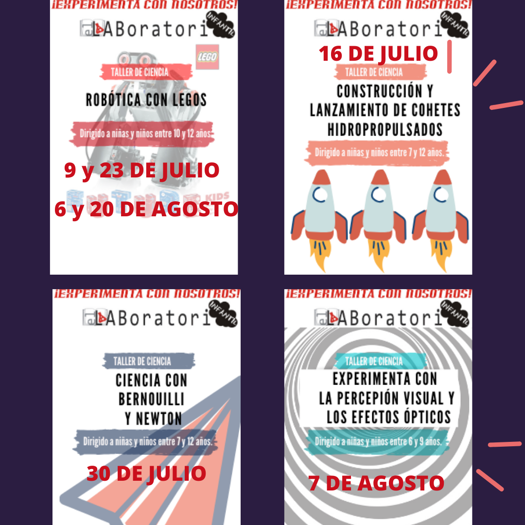 TALLERES DE CIENCIA EN LA BIBLIOTECA JULIO Y AGOSTO