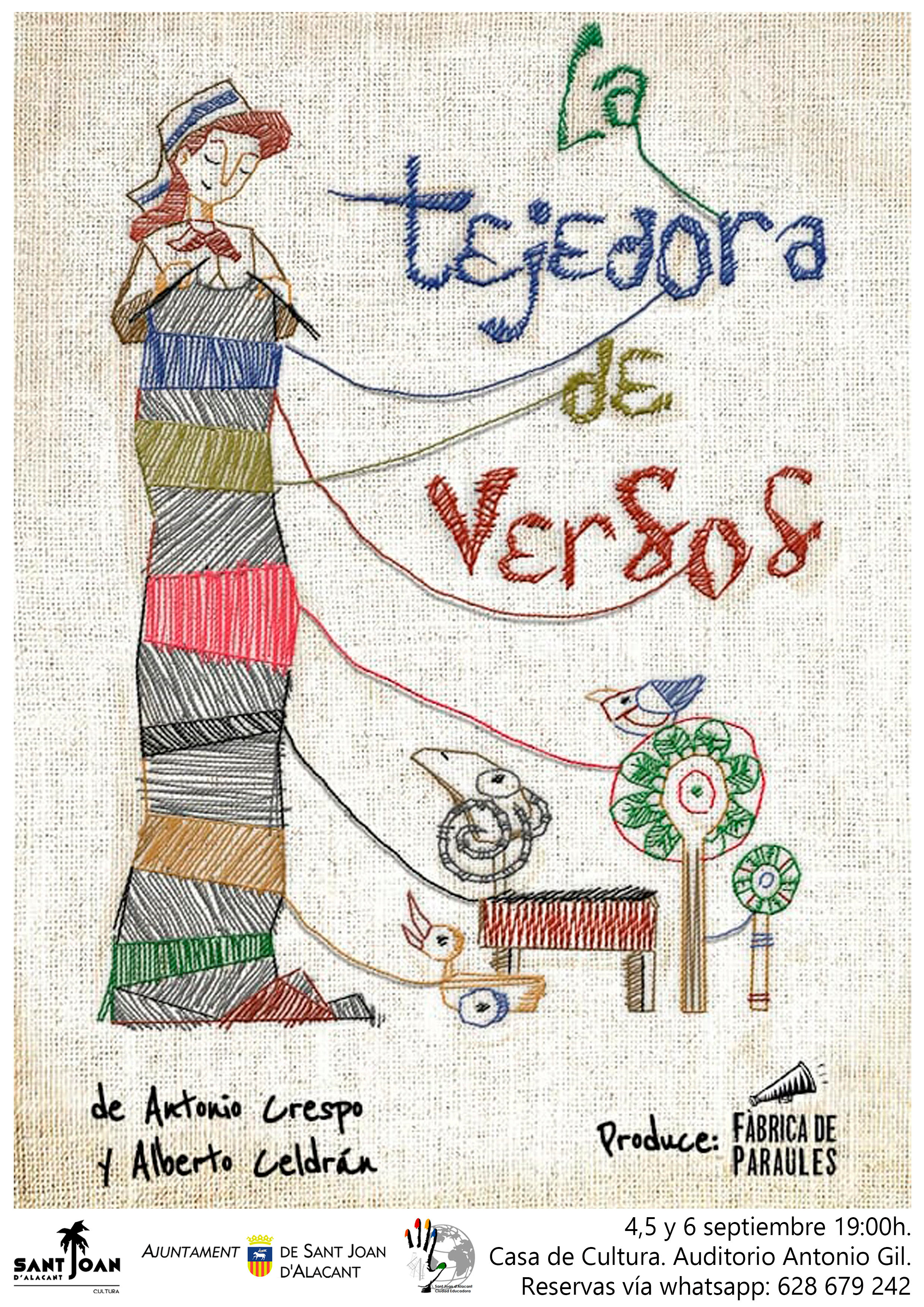 cartel tejedora de versos