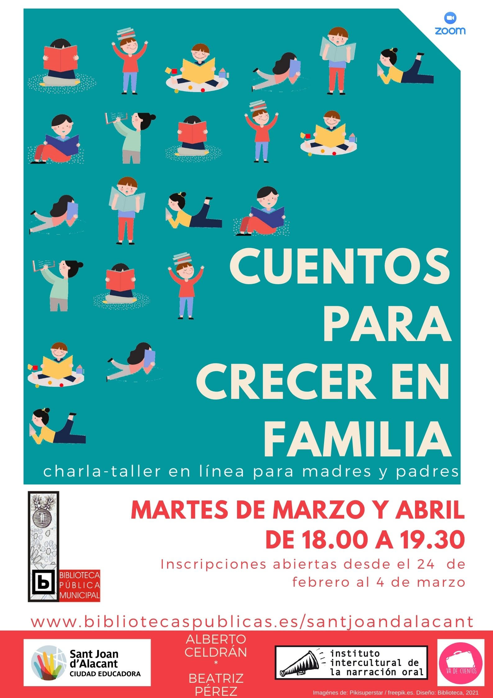 CARTEL "CUENTOS PARA CRECER EN FAMILIA"