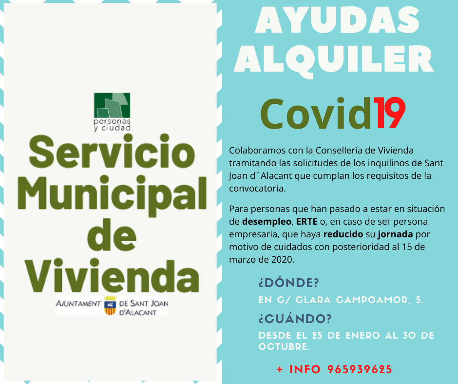 ayudas al alquiler - COVID-19