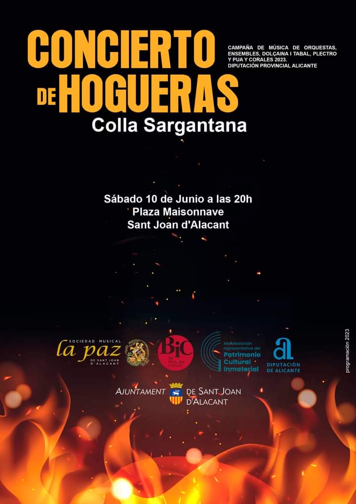 cartel concierto hogueras