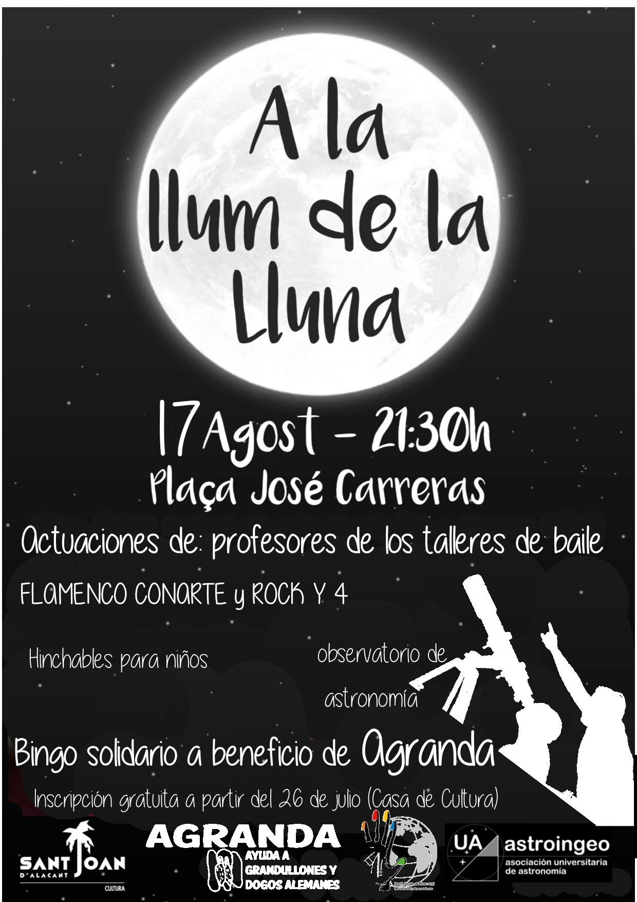 CARTEL A LA LLUM DE LA LLUNA