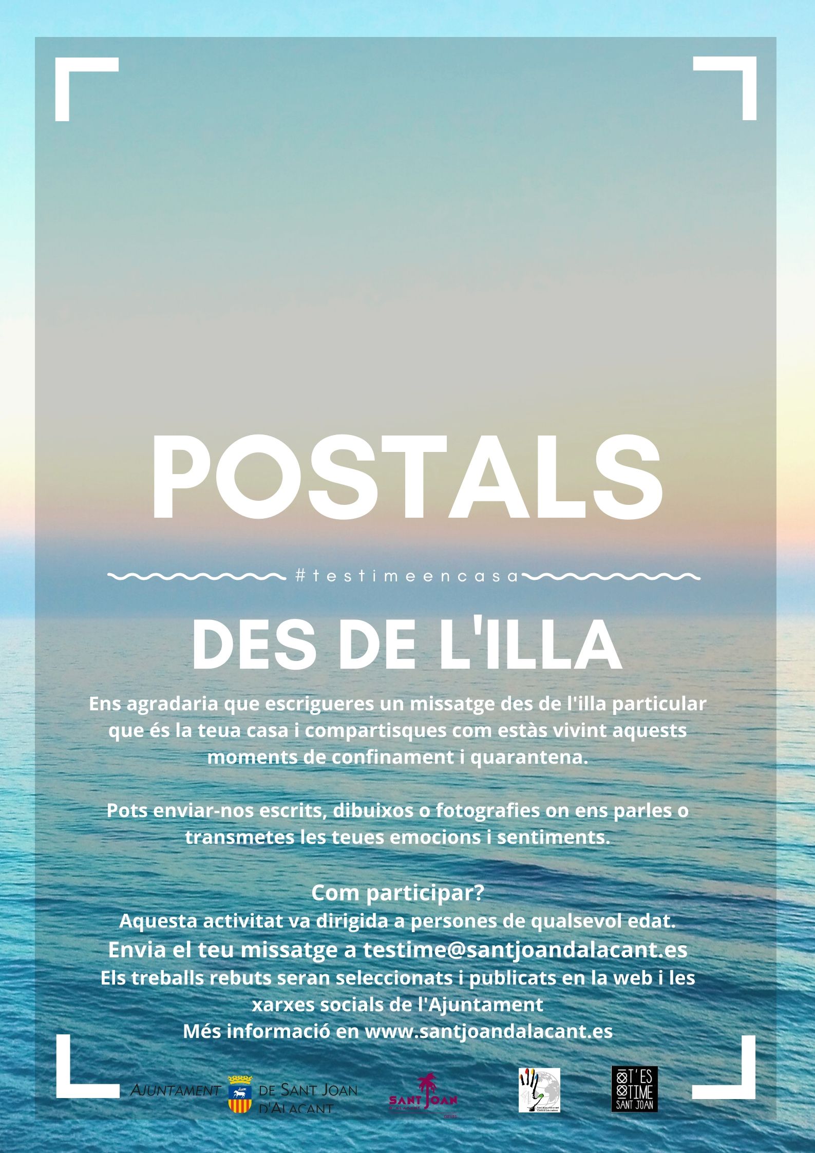 CARTELL POSTALS DES DE L'ILLA