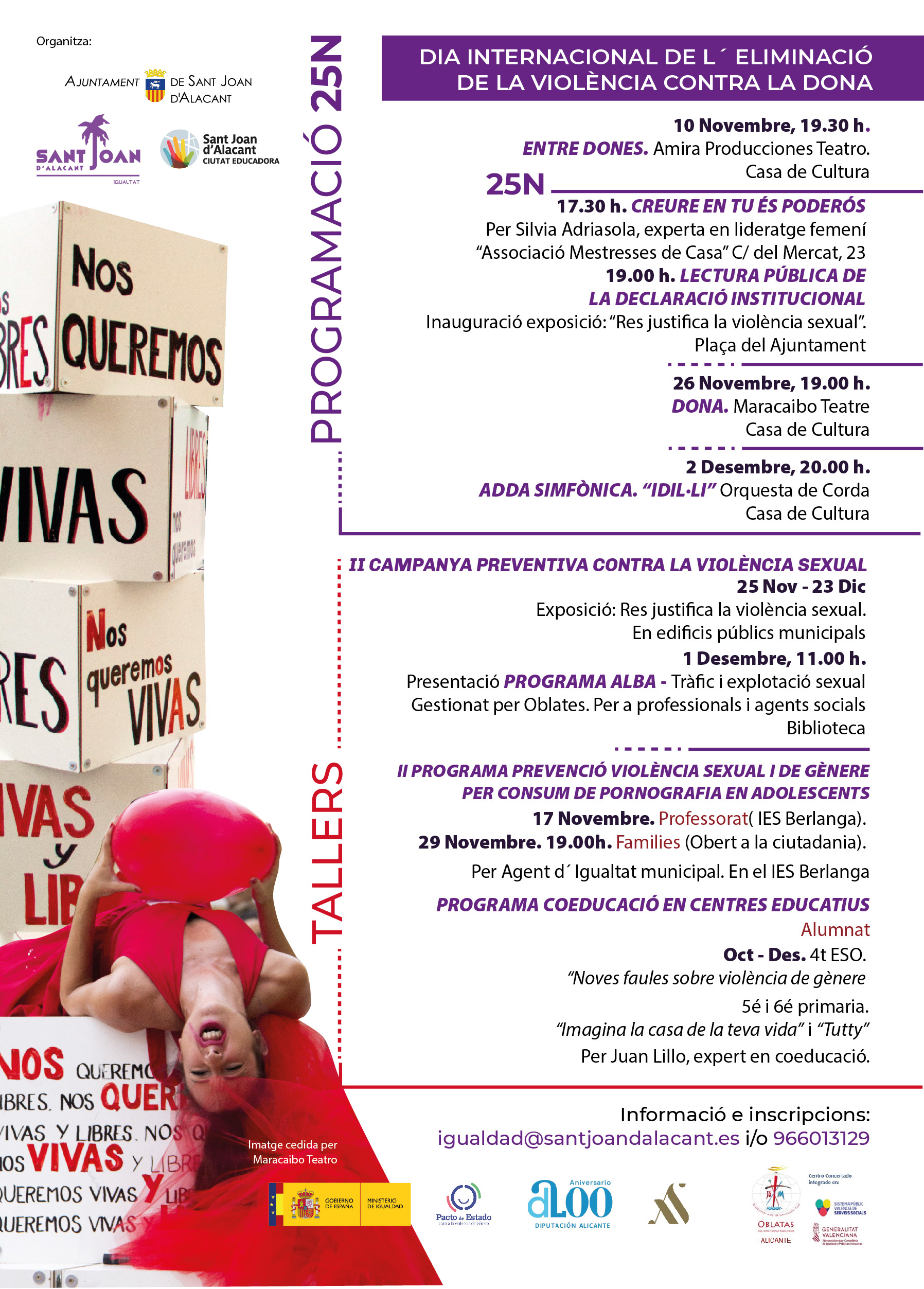 CARTELL PROGRAMACIÓ 25N