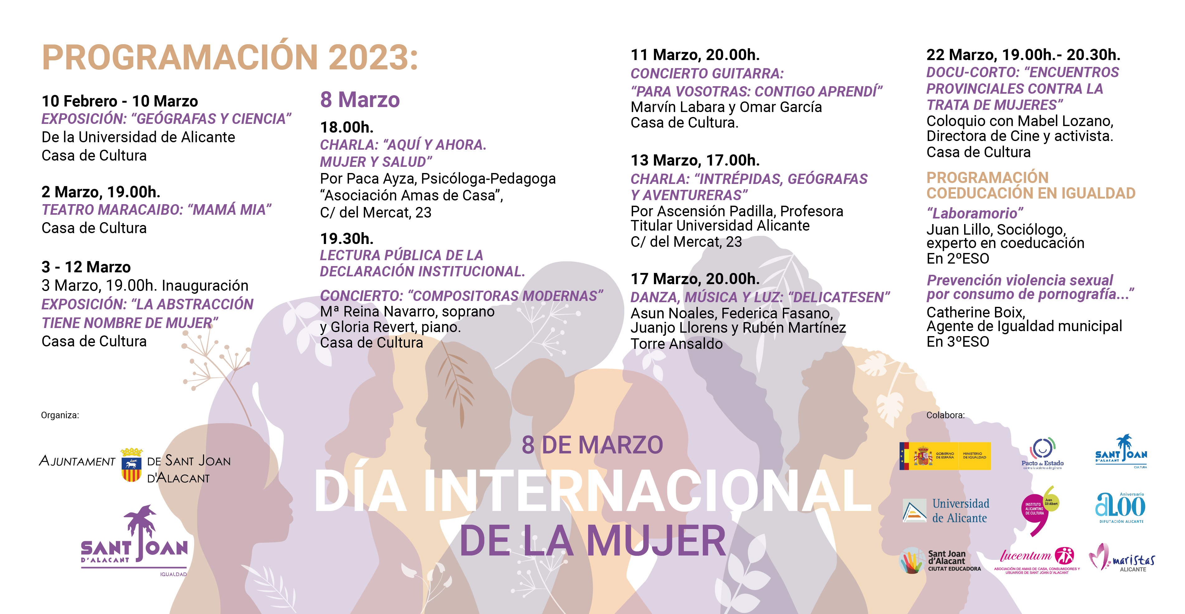 Cartel 8M Sant Joan 2023 cast