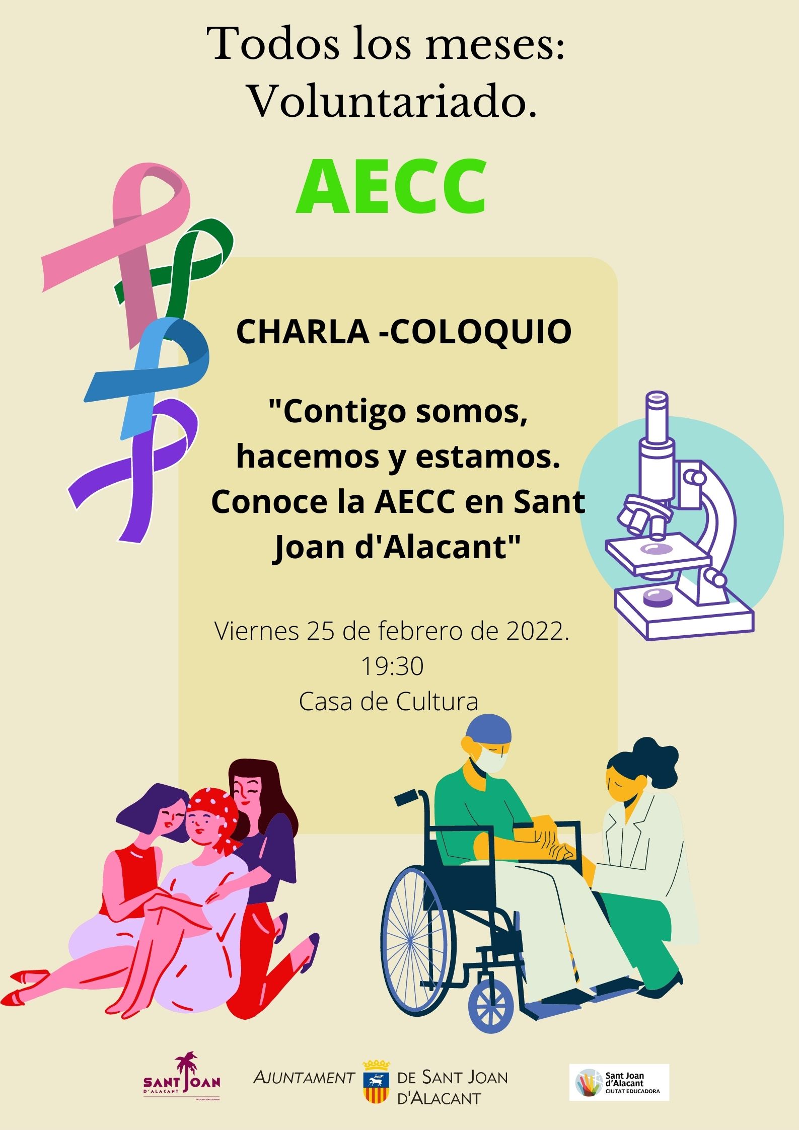 CARTEL CHARLA COLOQUIO AECC