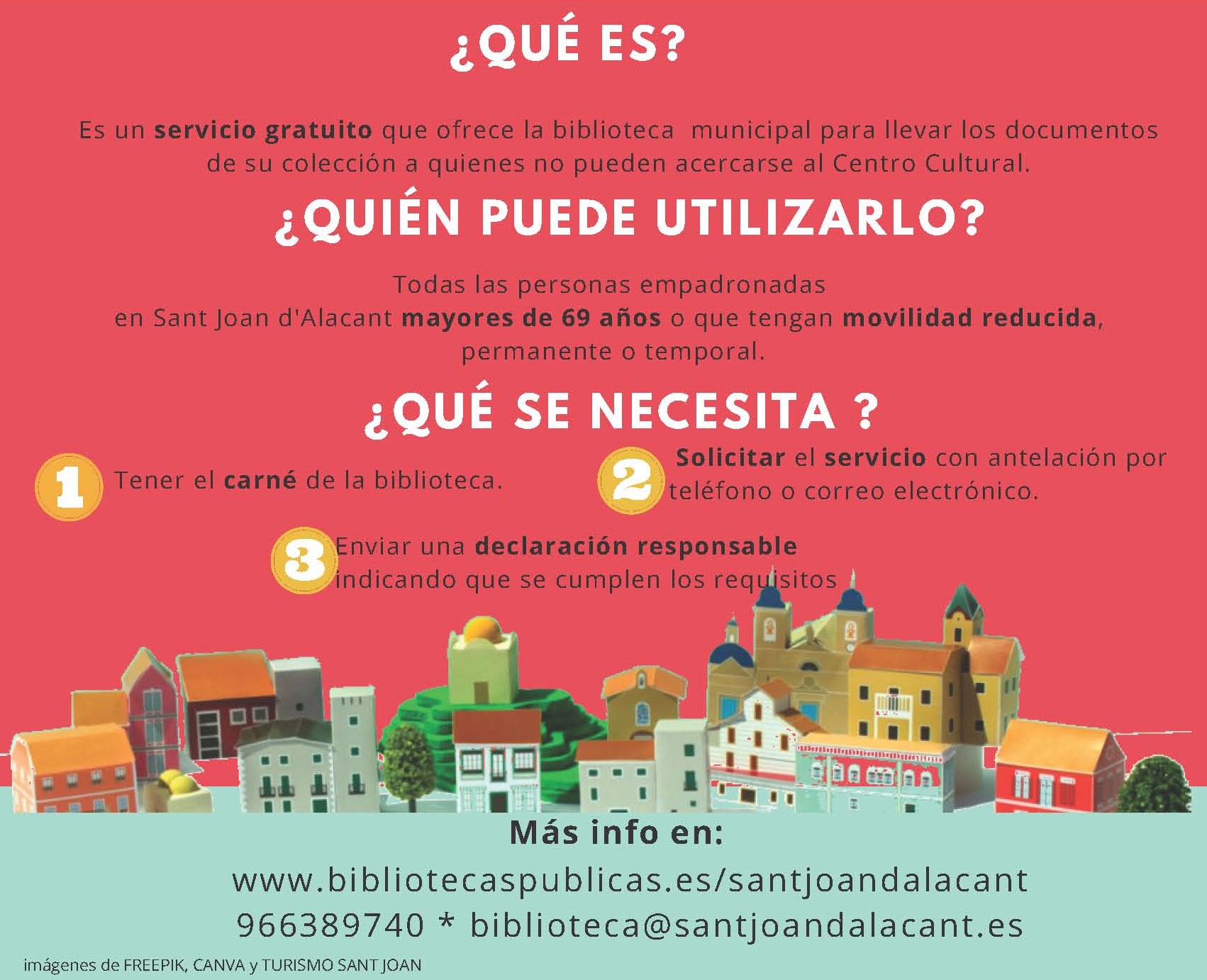 NUEVO SERVICIO BIBLIOTECA - TE LO LLEVAMOS A CASA