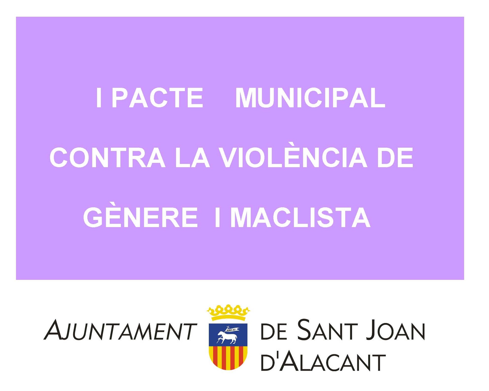 PACTE MUNICIPAL CONTRA LA VIOLÈNCIA DE GÈNERE