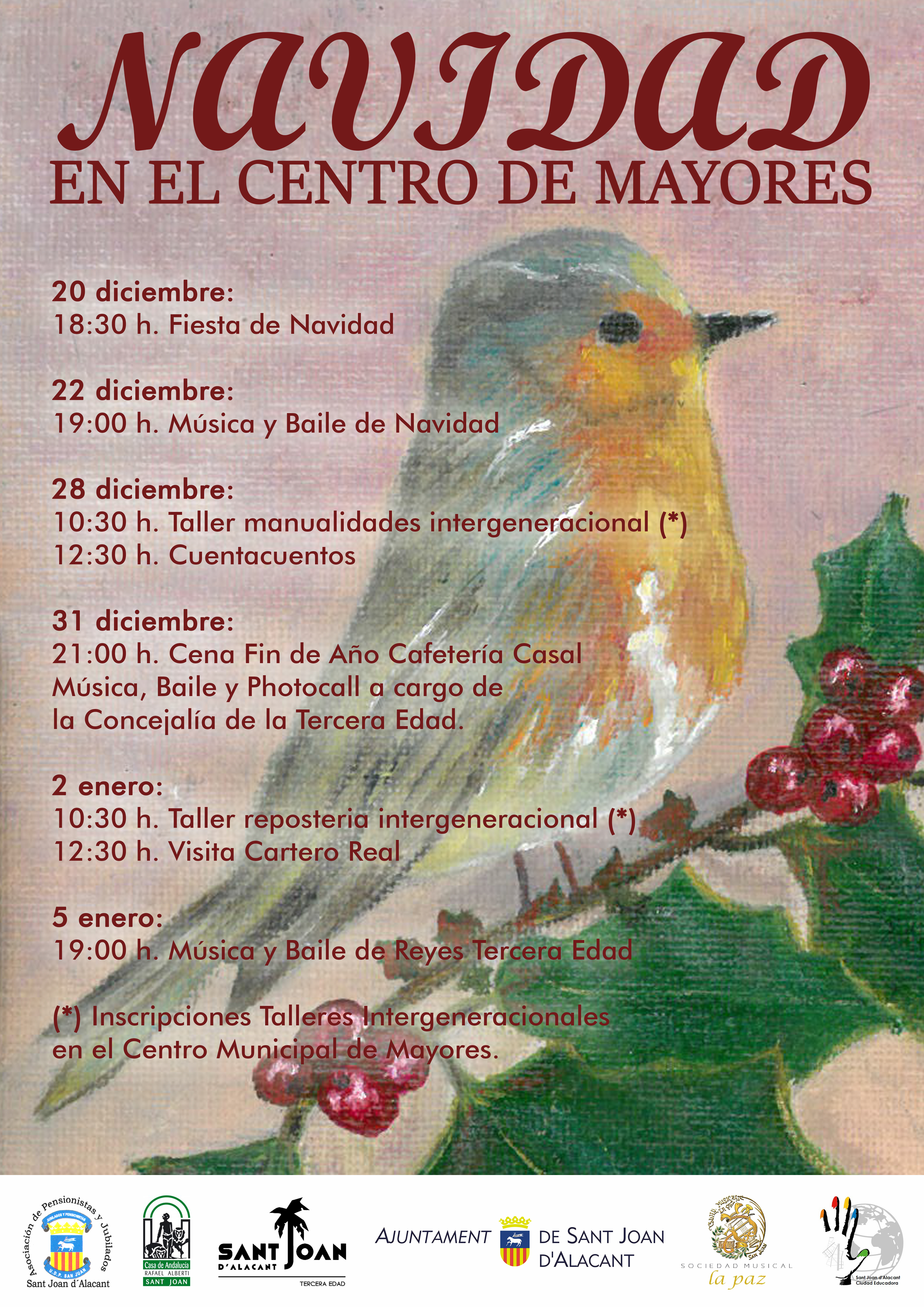 CARTEL NAVIDAD EN CENTRO MAYORES 2019 - 2020