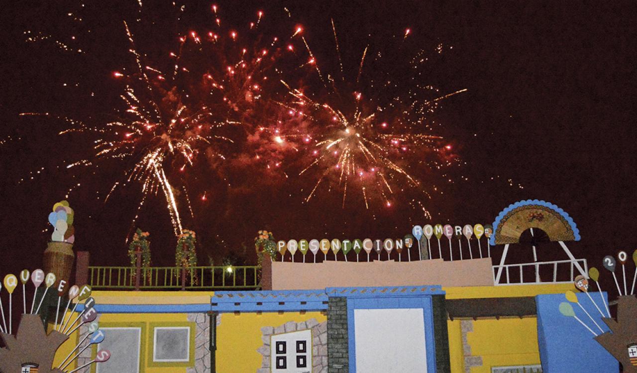 Castillo de fuegos artificiales en Fabraquer