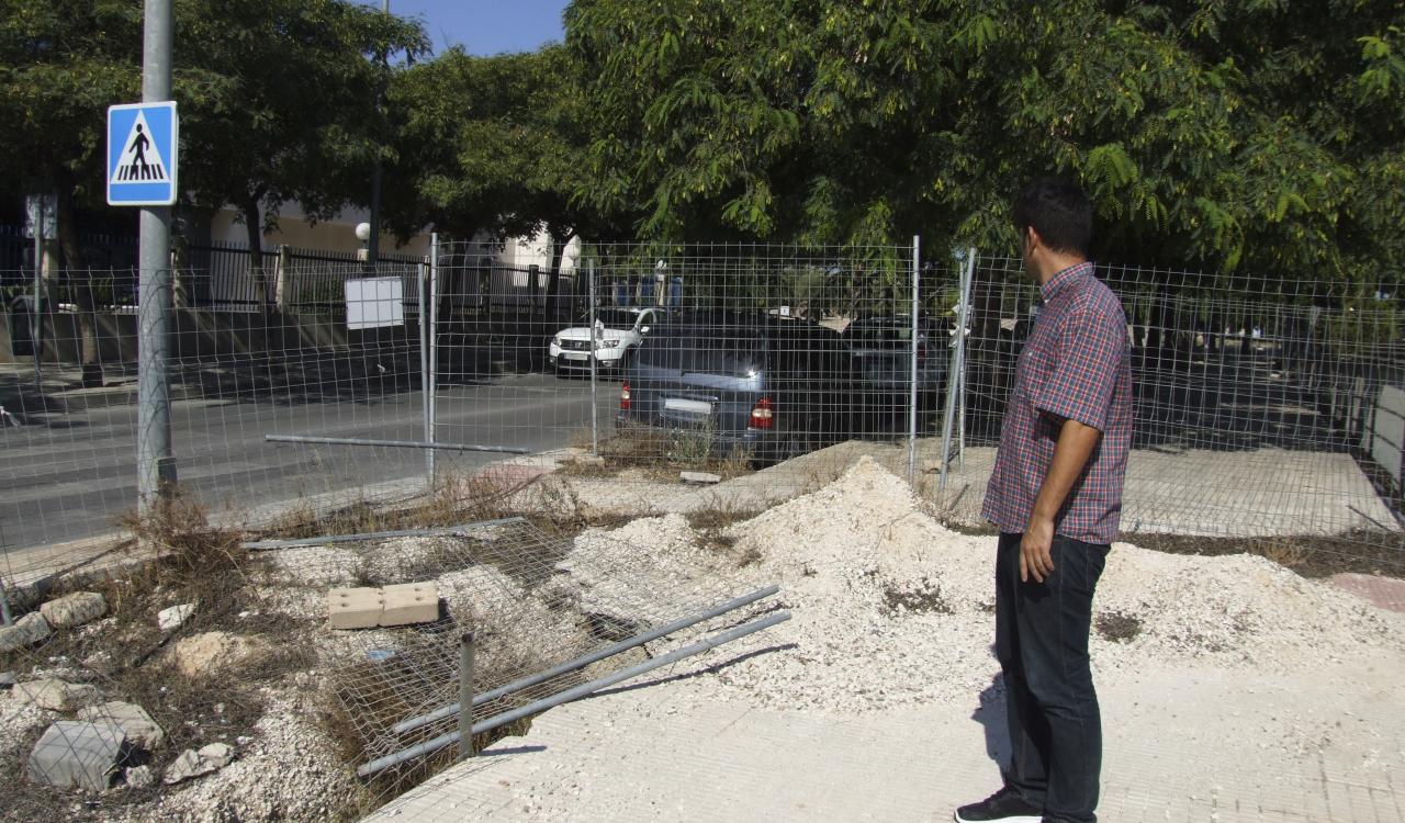 Jaime Albero visita la zona donde se van a llevar a cabo las actuaciones