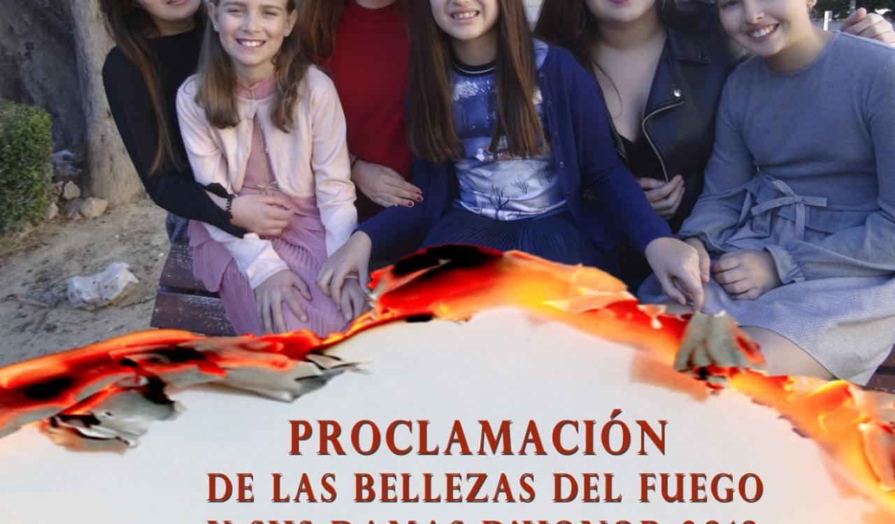 Cartel Bellezas y Damas del Fuego 2018