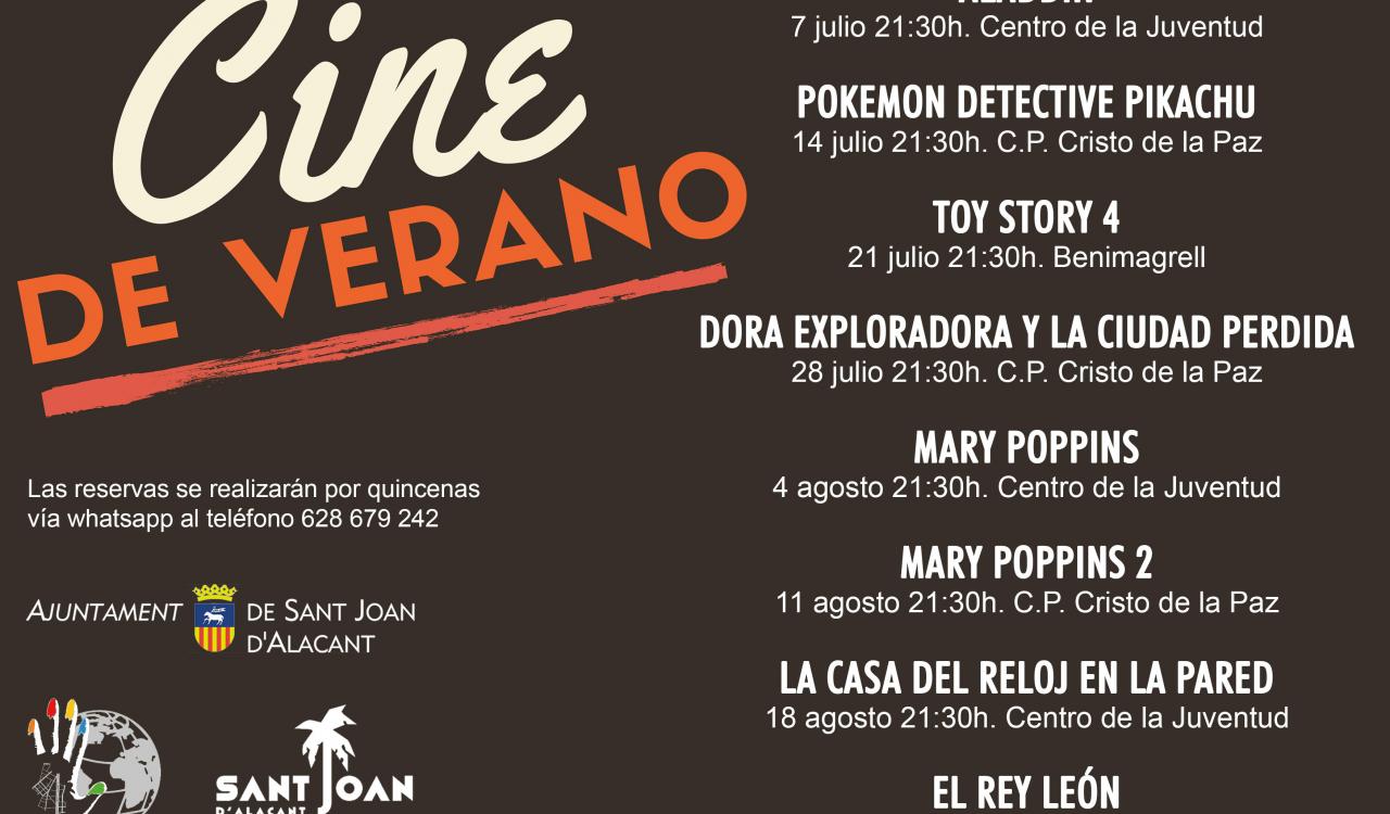 CARTELERA CINE VERANO