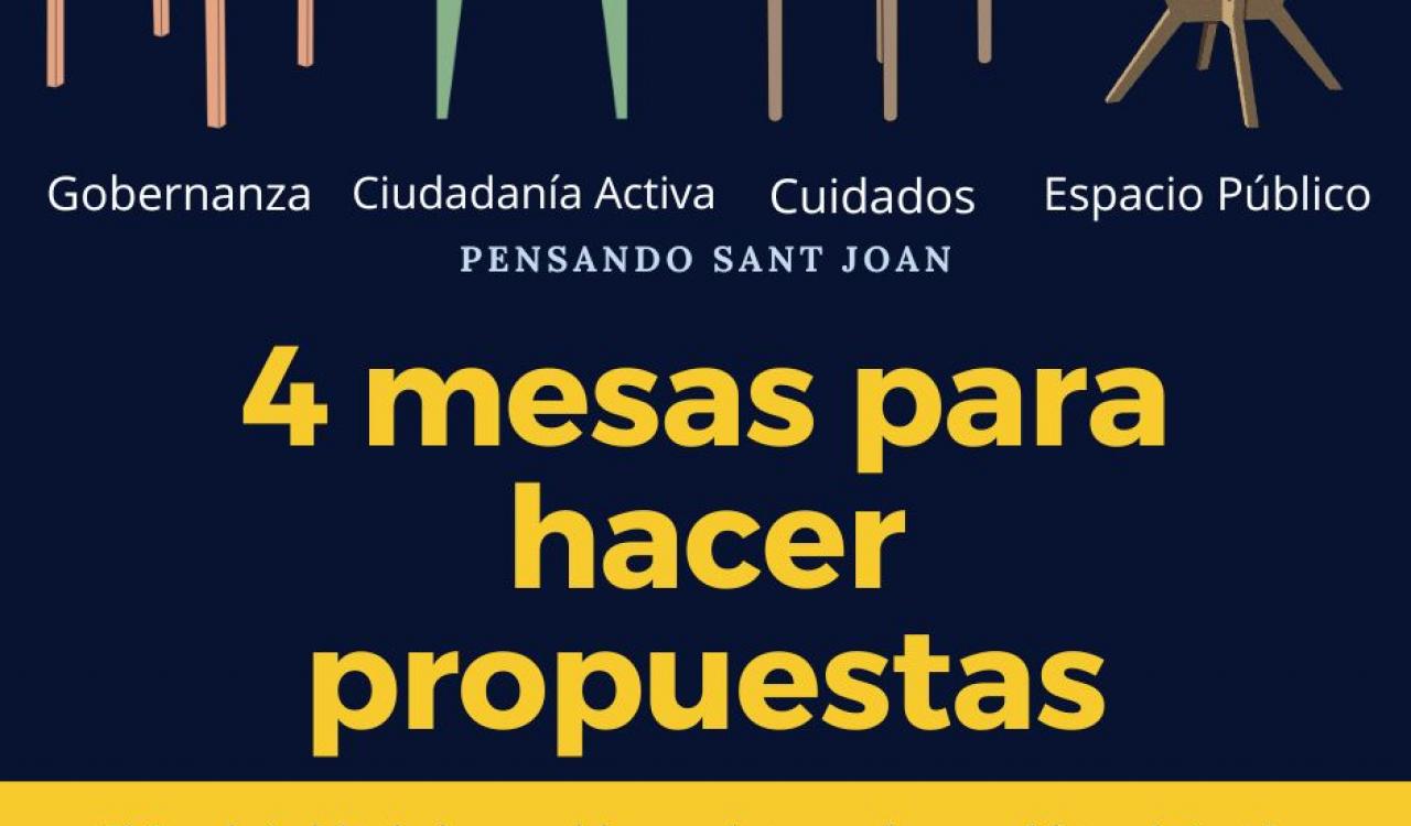 CARTEL 4 MESAS PARA HACER PROPUESTAS