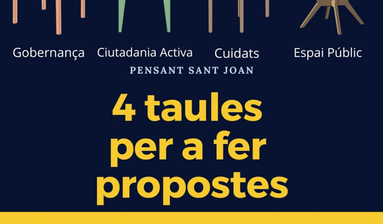 CARTELL 4 TAULES PER A FER PROPOSTES