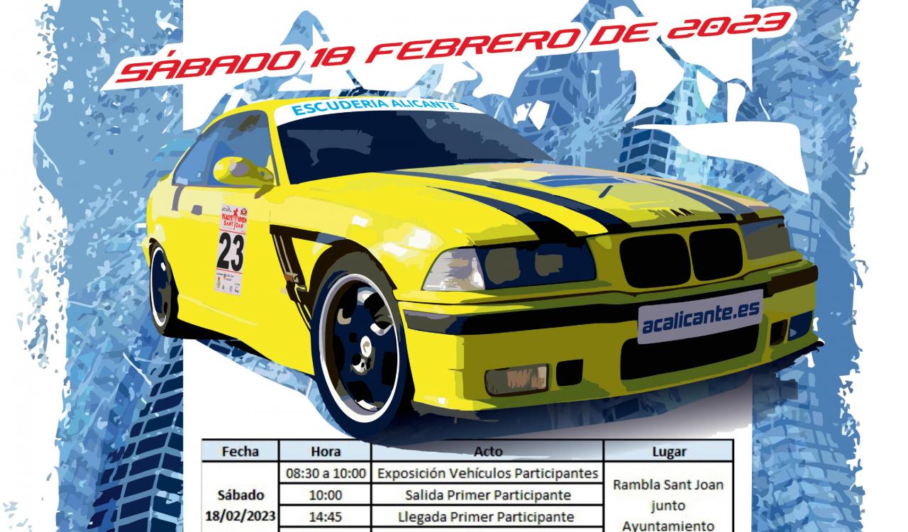 CARTEL V RALLYE HIVERN SANT JOAN D’ALACANT COSTABLANCA 2023