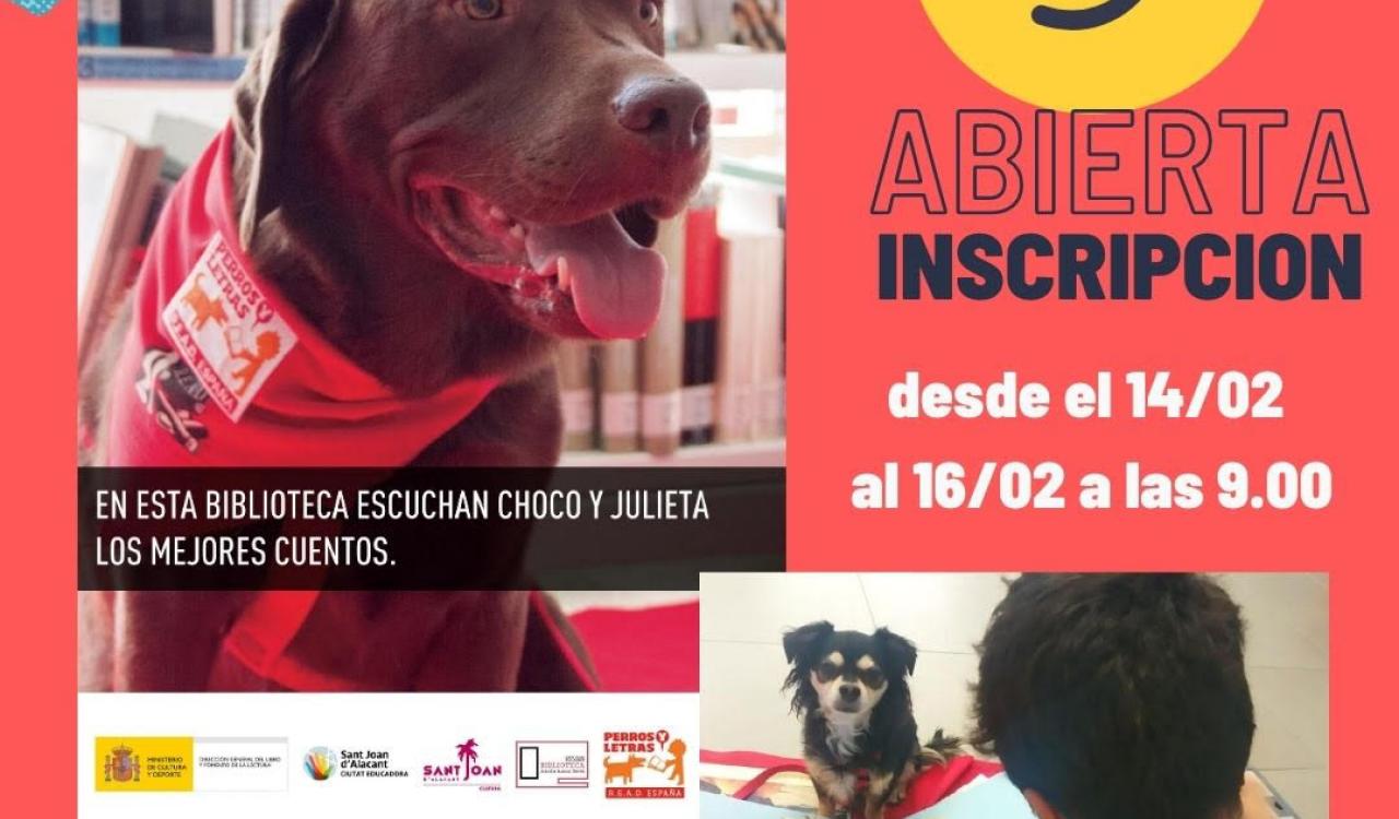 cartell lectura con perros